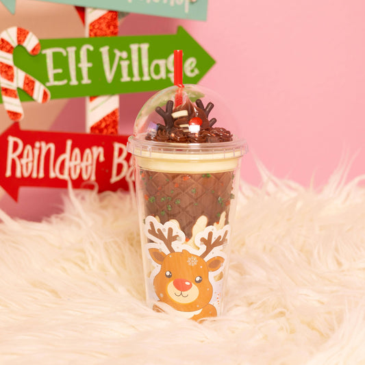 Christmas Tumbler - Red-Nosed Reindeer