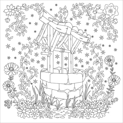 Cottagecore Adult Coloring Book