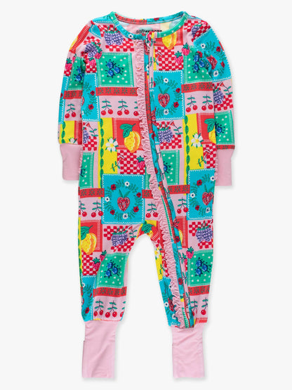 Picnic Party Patchwork Ruffle Pajamas