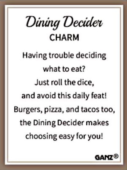 Dining Decider Dice