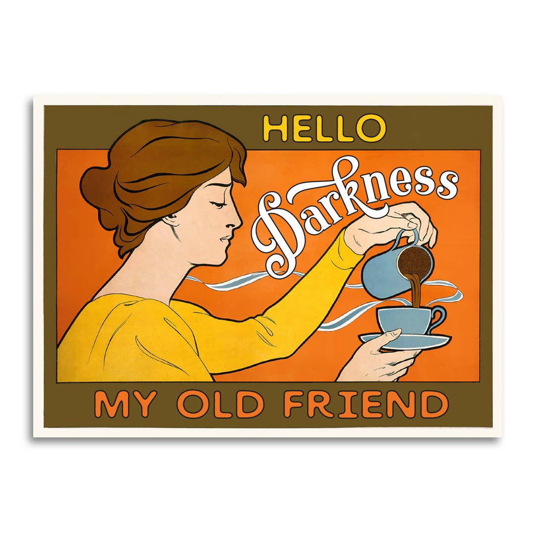 "Hello Darkness" Greeting Card