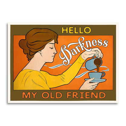 "Hello Darkness" Greeting Card