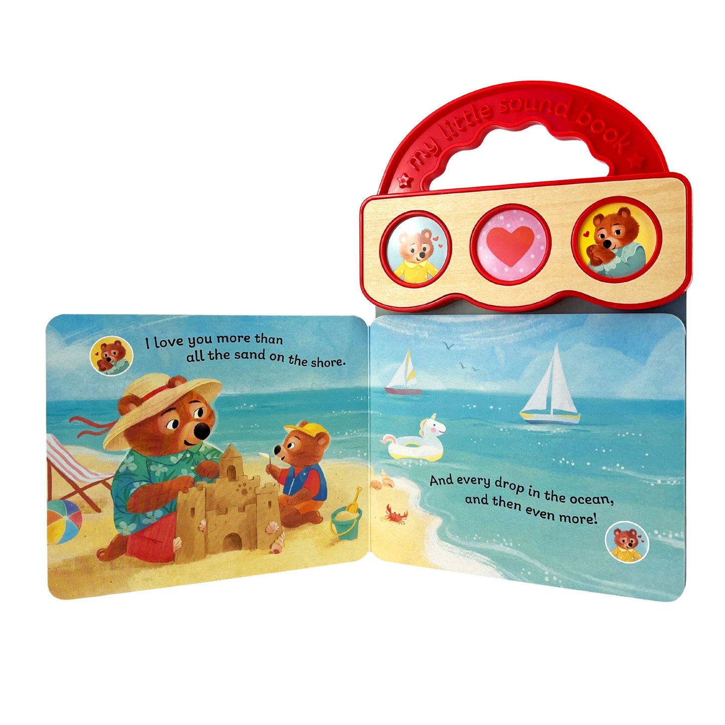 I Love You More – 3-Button Sound Board Book for Toddlers
