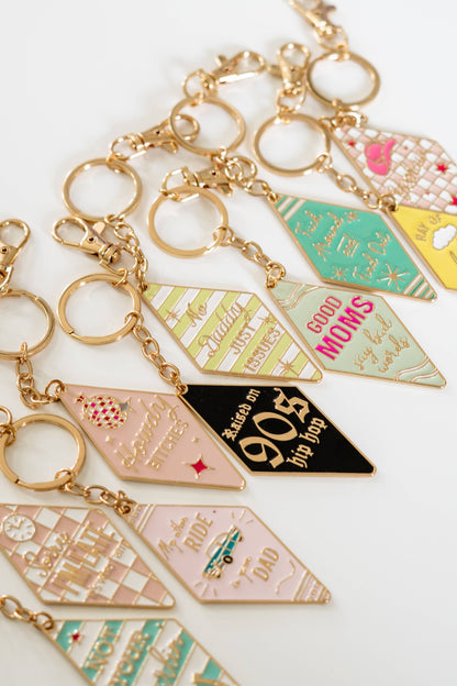 Motel Enamel Keychain