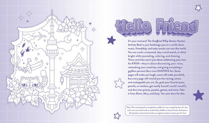 Unofficial KPop Demon Hunters Activity Book