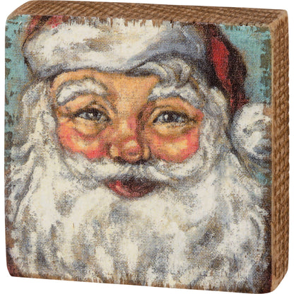 Santa Block Sign