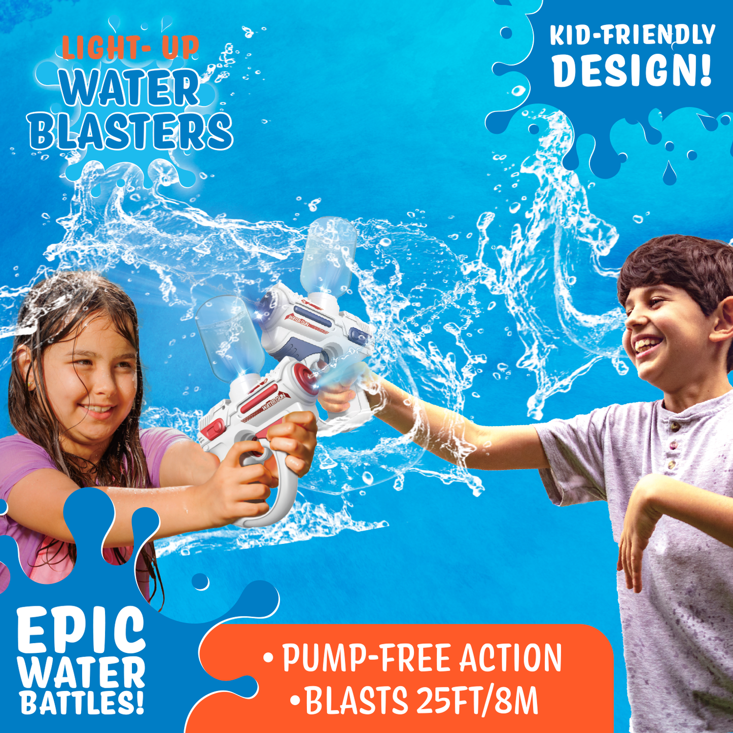 Light-Up Water Blaster Two-Pack