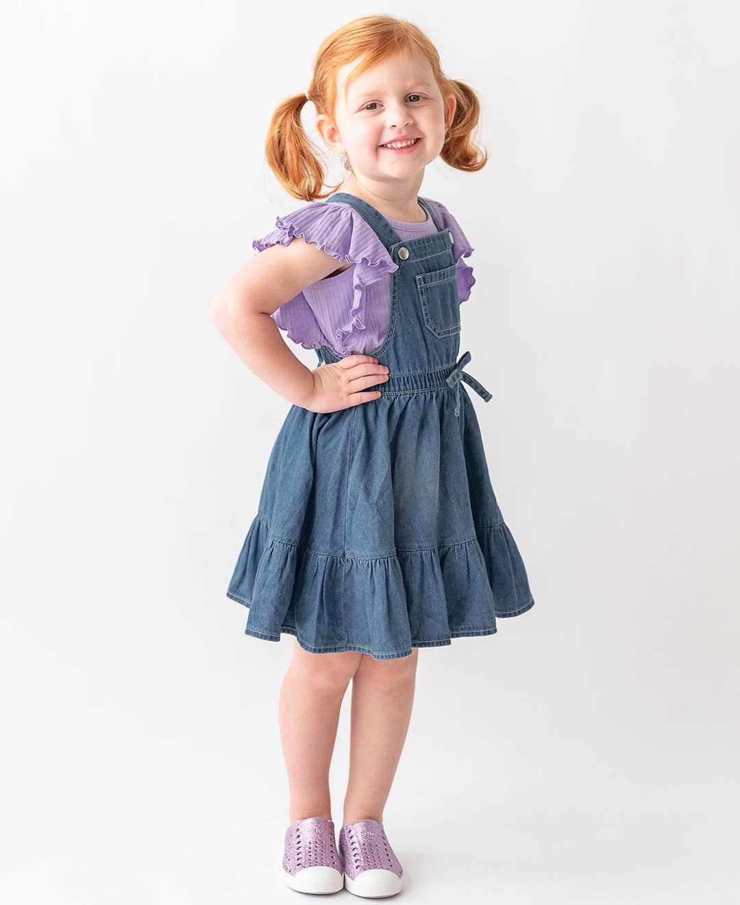 Denim Overall Jumper Dress