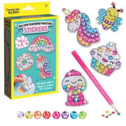 Big Gem Diamond Painting Stickers Mini Kit - DIY for Kids