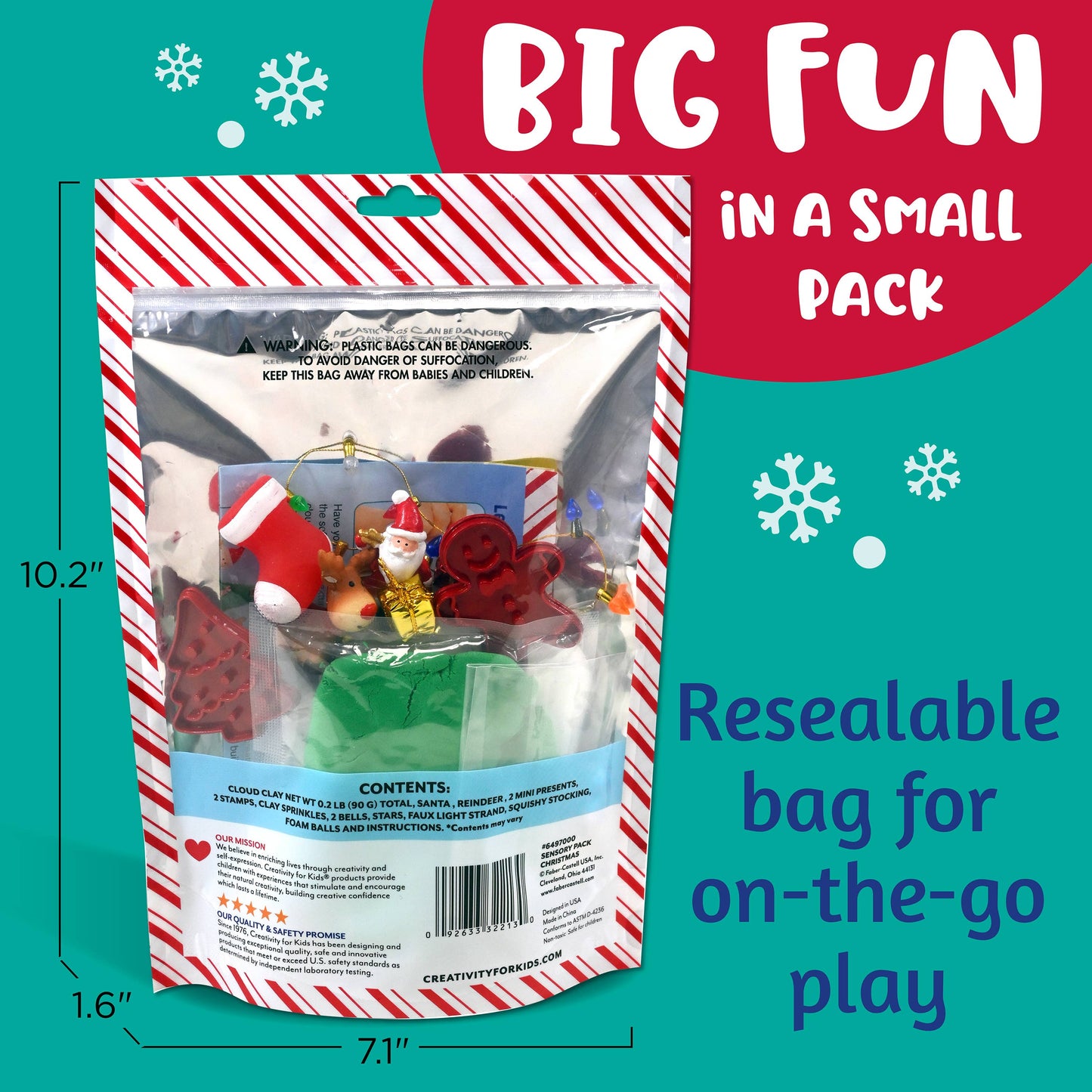 Sensory Pack Christmas Holiday Play Kit for Children