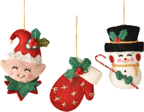 Holiday Wool Ornament (assorted)
