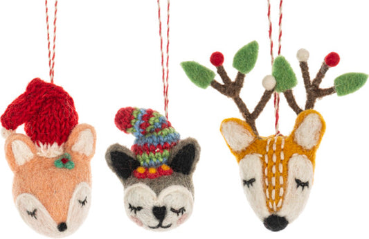 Winter Pal Wool Ornament (assorted)