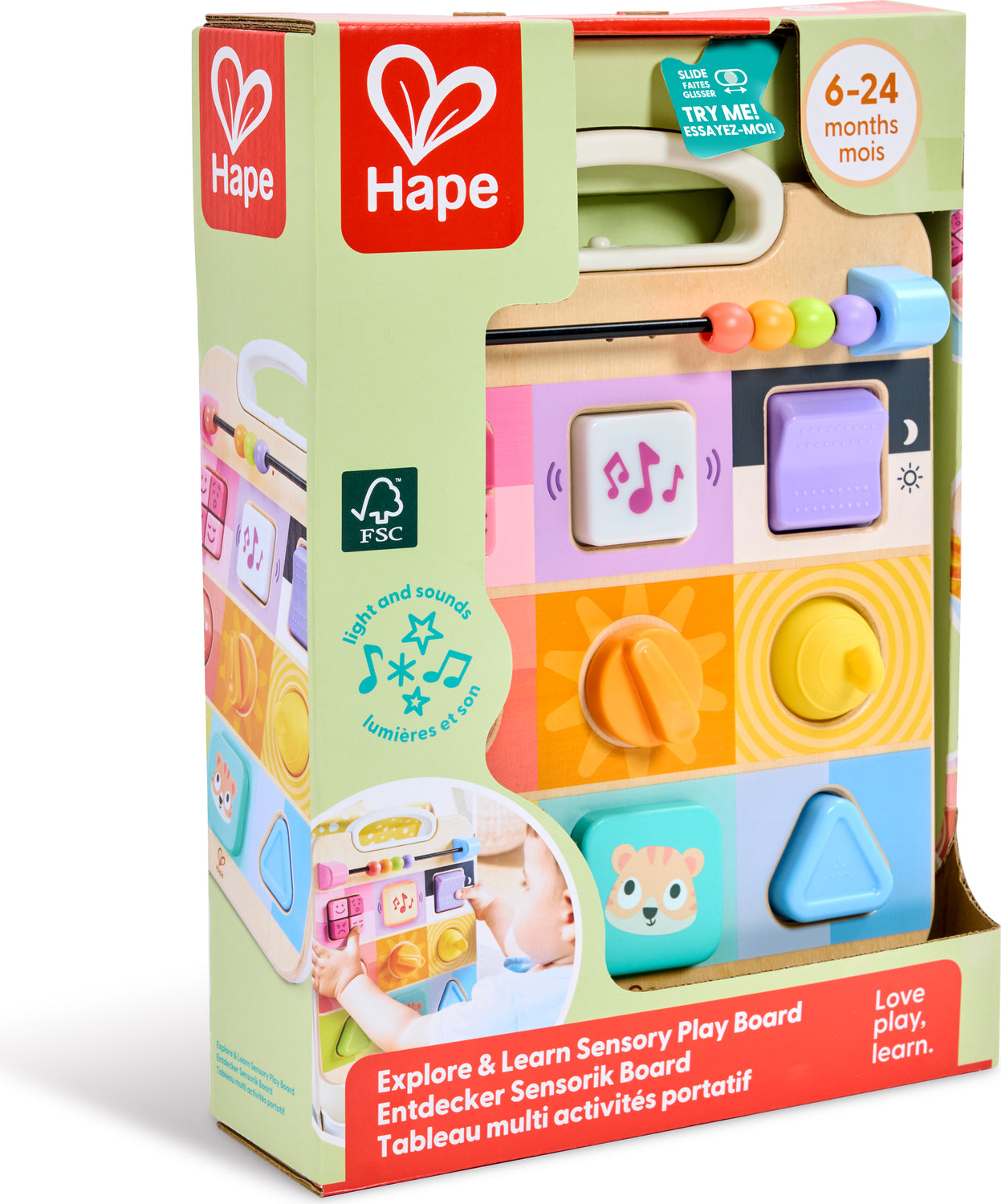 Explore & Learn Sensory Play Board