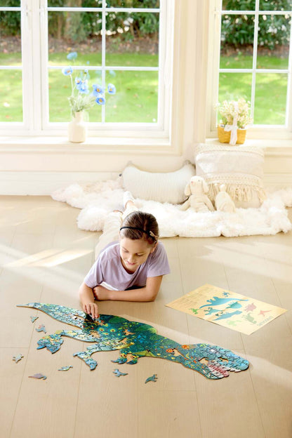 Dinosaur Shimmer Floor Puzzle - 202pcs