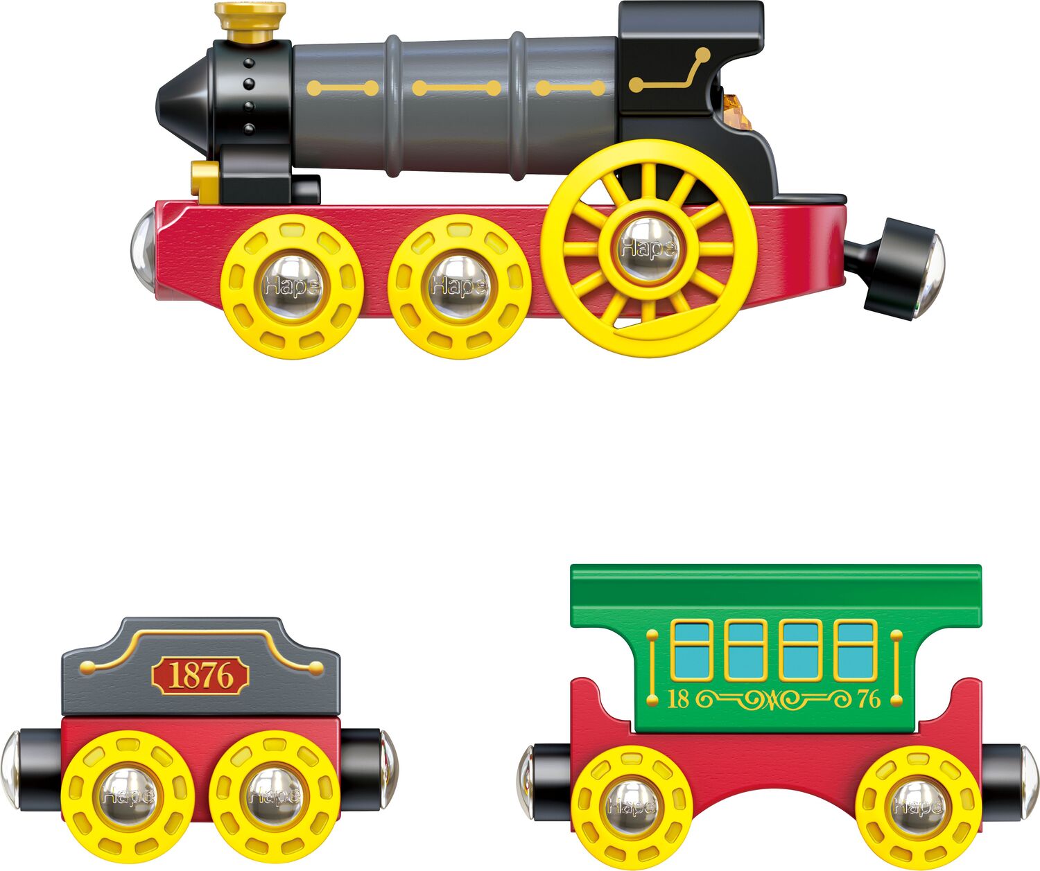 Retro Steam Train with Lights & Sounds