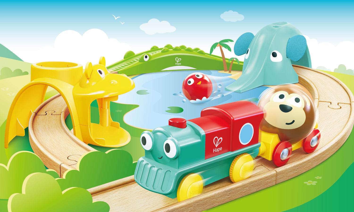 Jungle Animals Railway Set