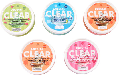 Clear Slime w/ adds-ins (assorted- 4 Styles)