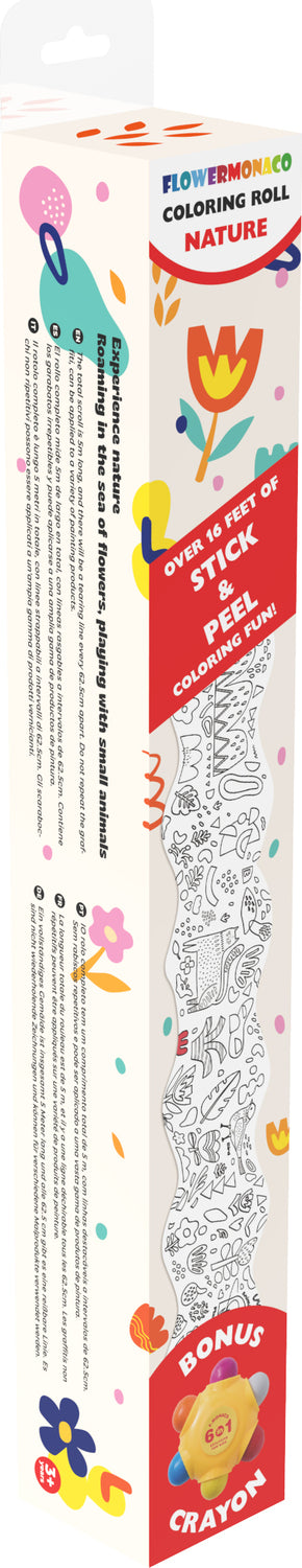 Coloring Rolling with Bonus Crayon - Nature