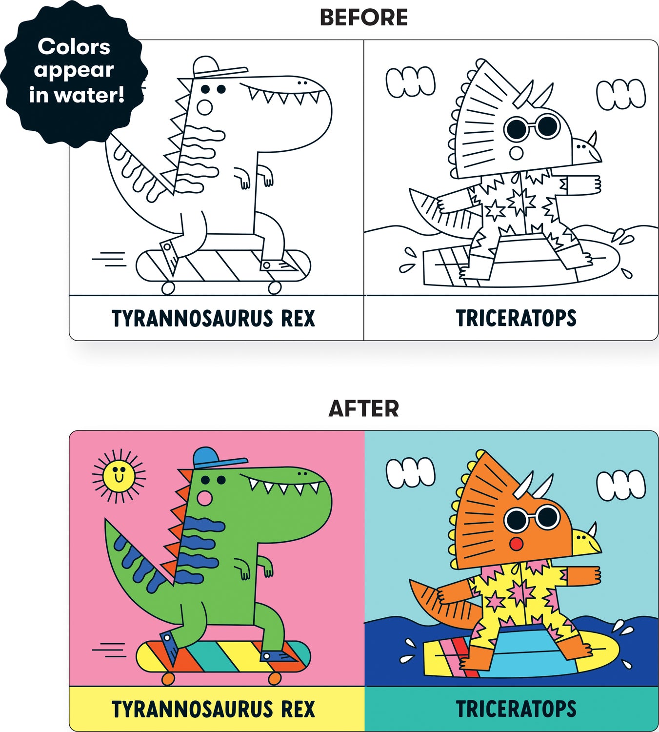 Rub-a-Dub Dinos! Color Magic Bath Book