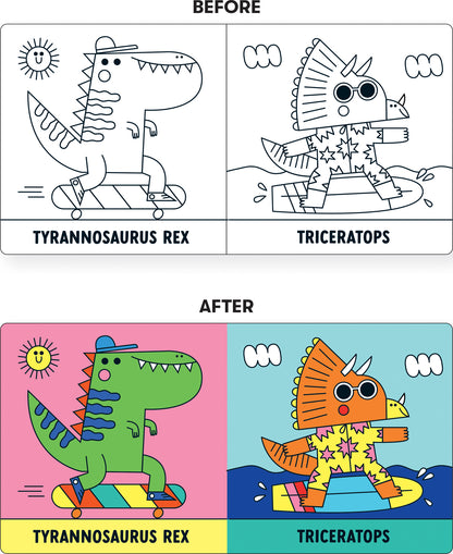 Rub-a-Dub Dinos! Color Magic Bath Book