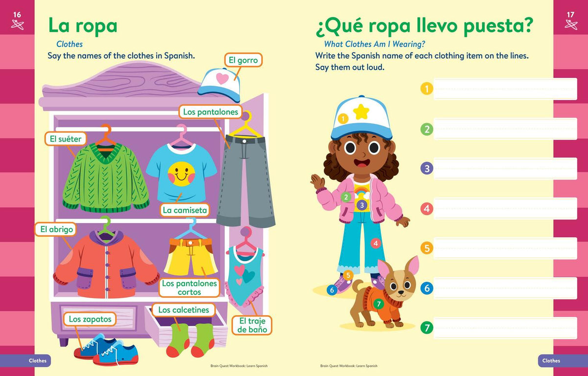 Brain Quest Workbook: Learn Spanish