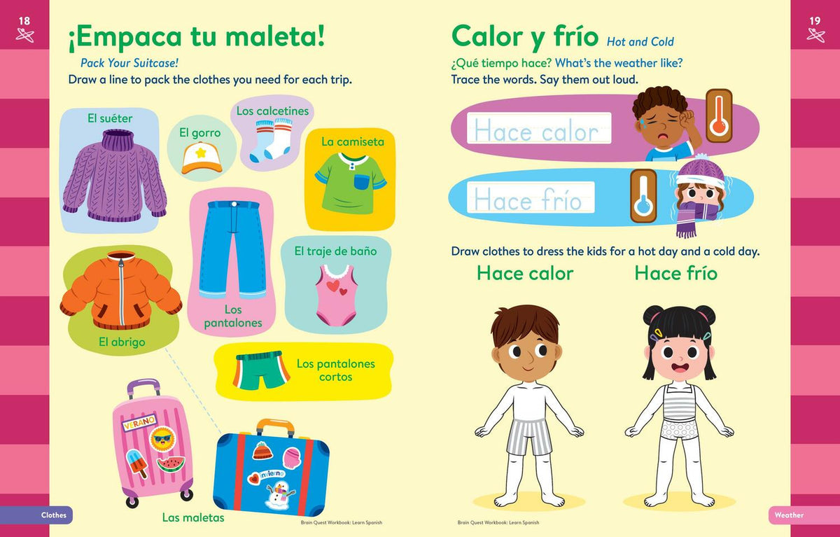 Brain Quest Workbook: Learn Spanish