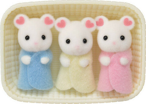 Marshmallow Mouse Triplets