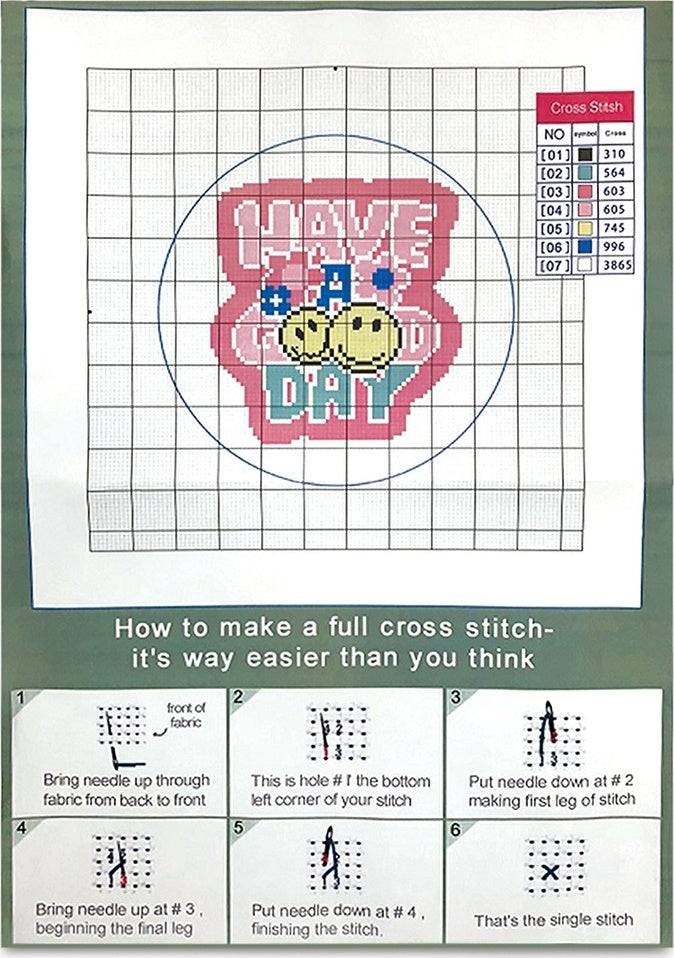Have A Good Day Cross Stitch Kit