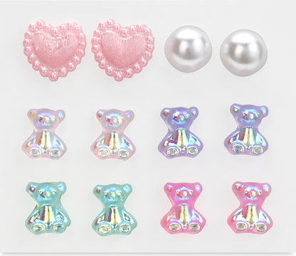Beary Sweet Stick On Earrings