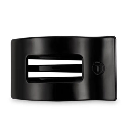 Square Flat Hair Clip | Small | Jet Black