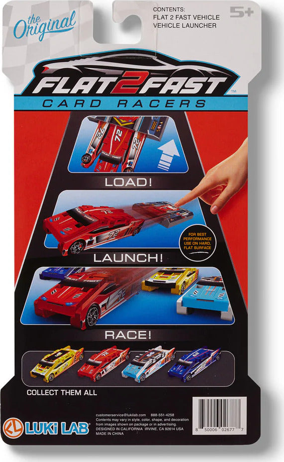 Flat 2 Fast Card Racers (assorted)