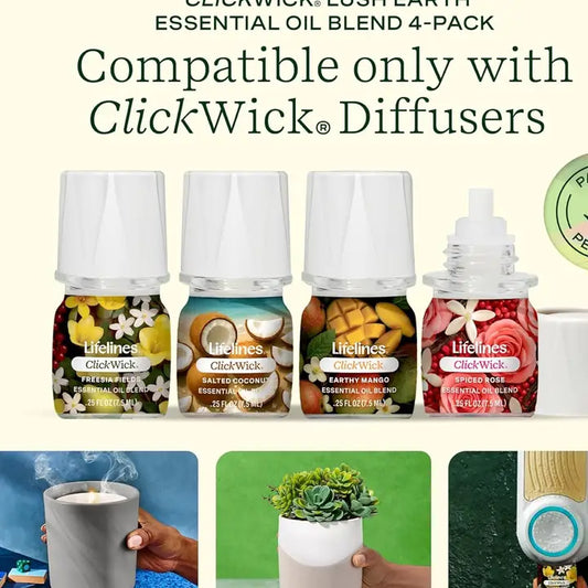 ClickWick® Lush Earth Collection - 4-Pack