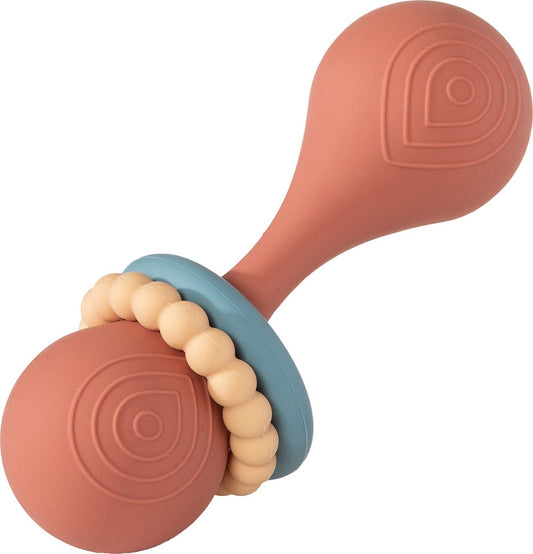 Simply Silicone Coral Rattle