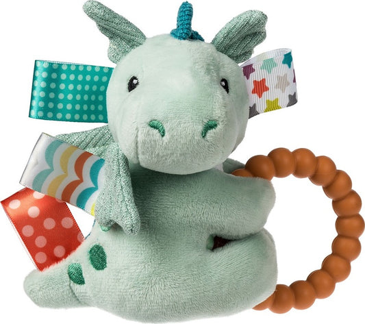 Taggies Drax Dragon Teether Rattle - 6"