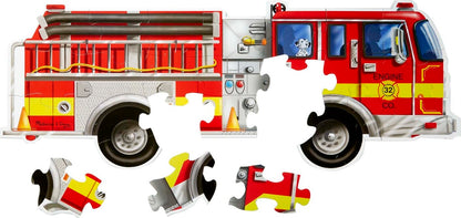 Giant Fire Engine Floor Puzzle - 24 Pieces