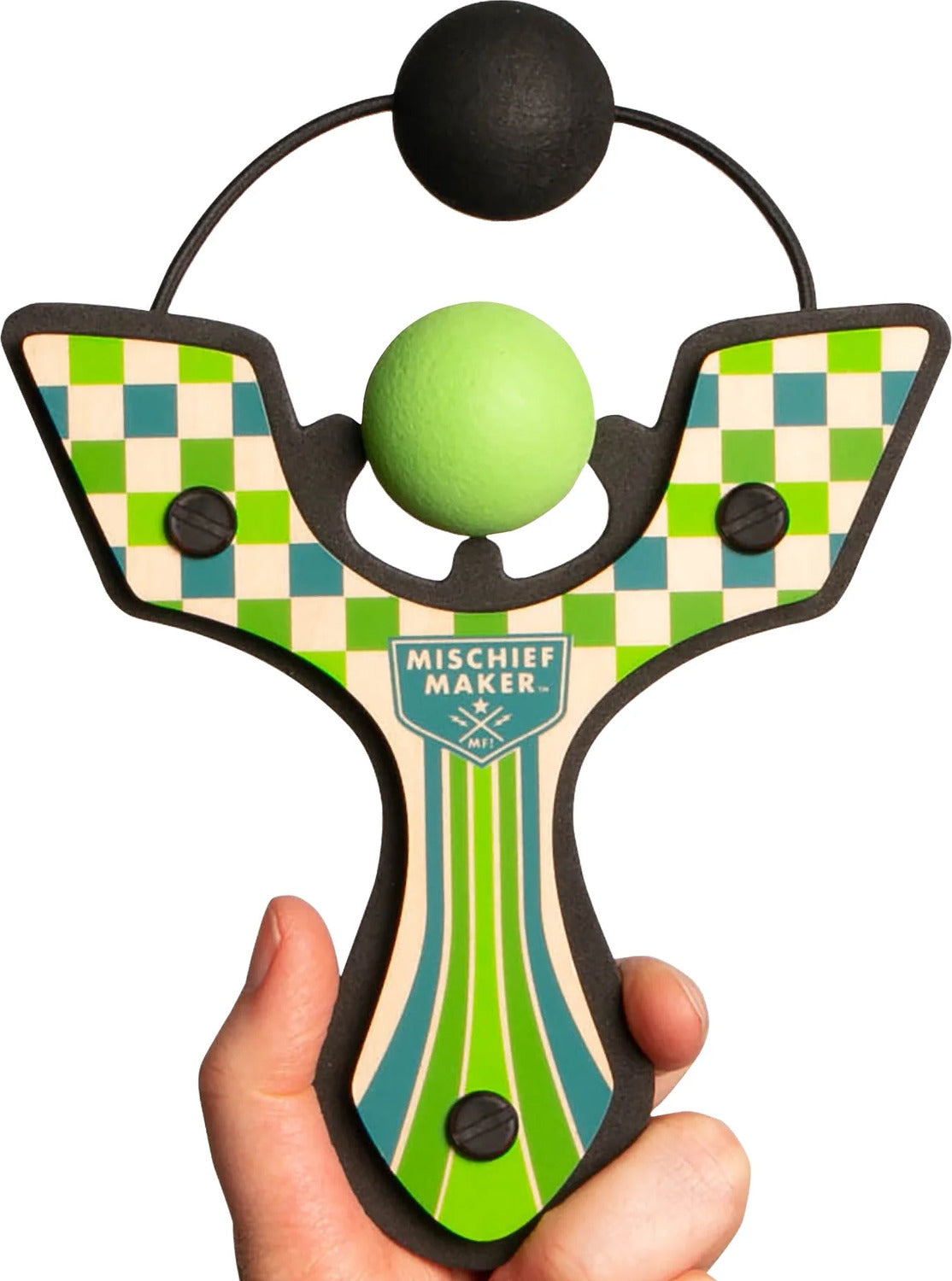 Mischief Maker Slingshot - Racer (Green Checkered)