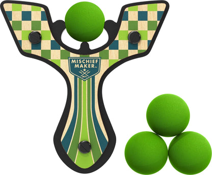 Mischief Maker Slingshot - Racer (Green Checkered)