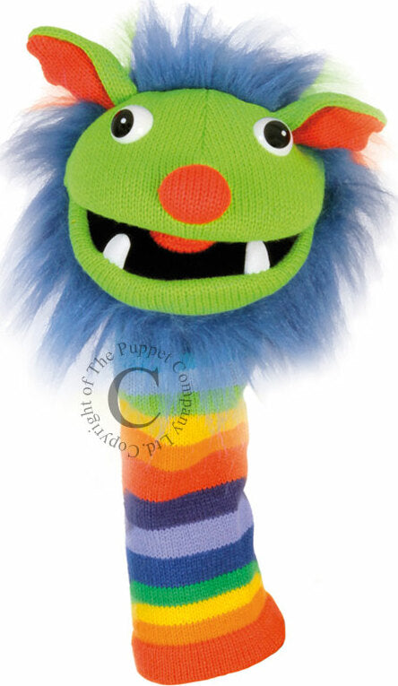 Rainbow Knitted Puppet