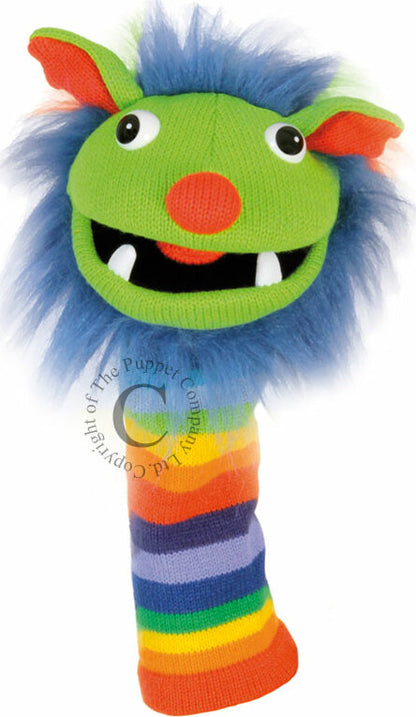 Rainbow Knitted Puppet