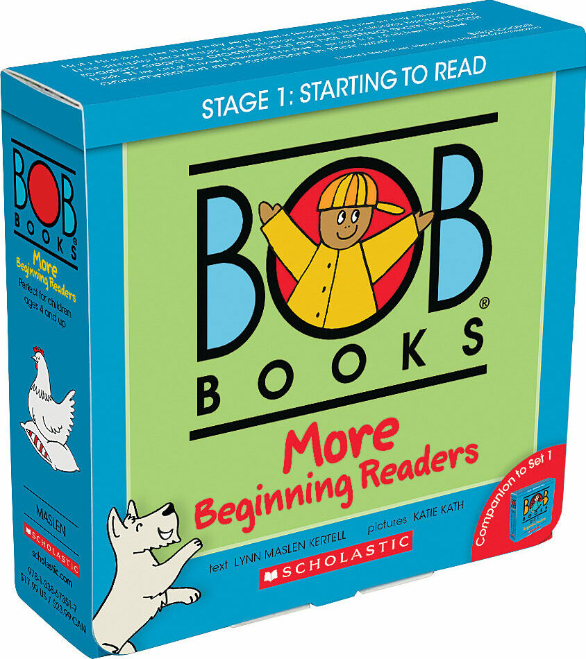 Bob Books - More Beginning Readers Box Set | Phonics, Ages 4 and up, Kindergarten (Stage 1: Starting to Read)