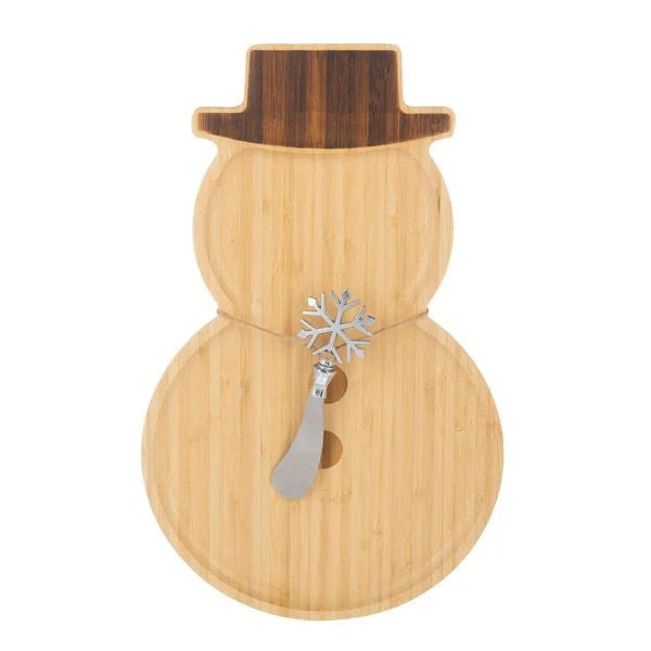 Snowman Cheeseboard & Knife
