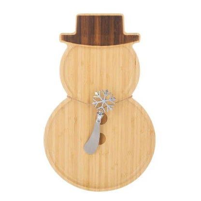 Snowman Cheeseboard & Knife