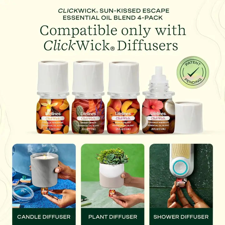 ClickWick® Sun-kissed Escape Collection - 4-Pack