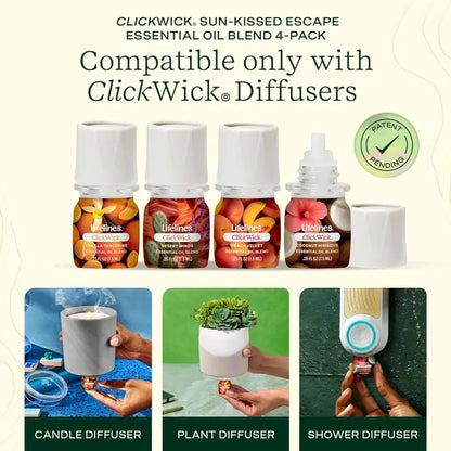 ClickWick® Sun-kissed Escape Collection - 4-Pack