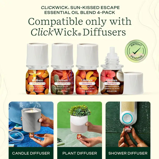 ClickWick® Sun-kissed Escape Collection - 4-Pack
