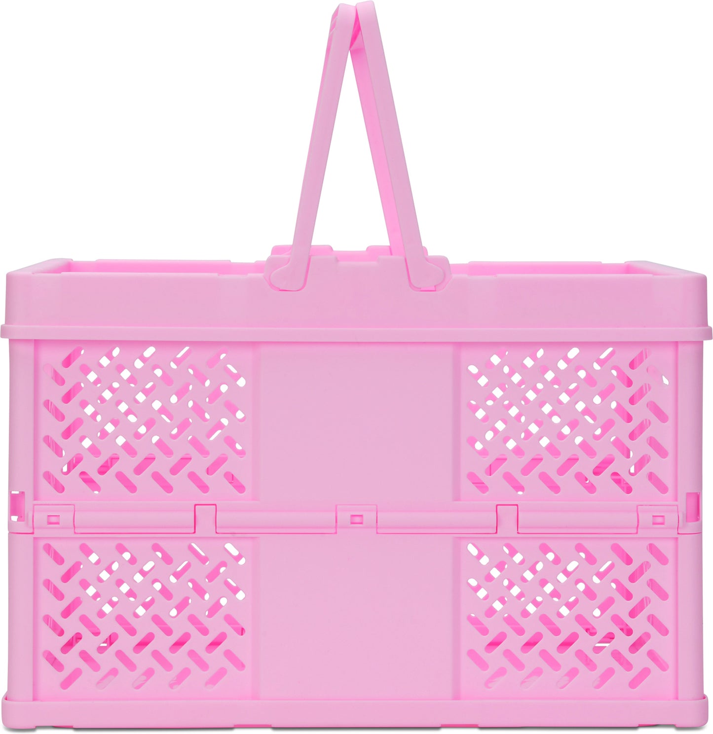 Pink Foldable Storage Crate Large