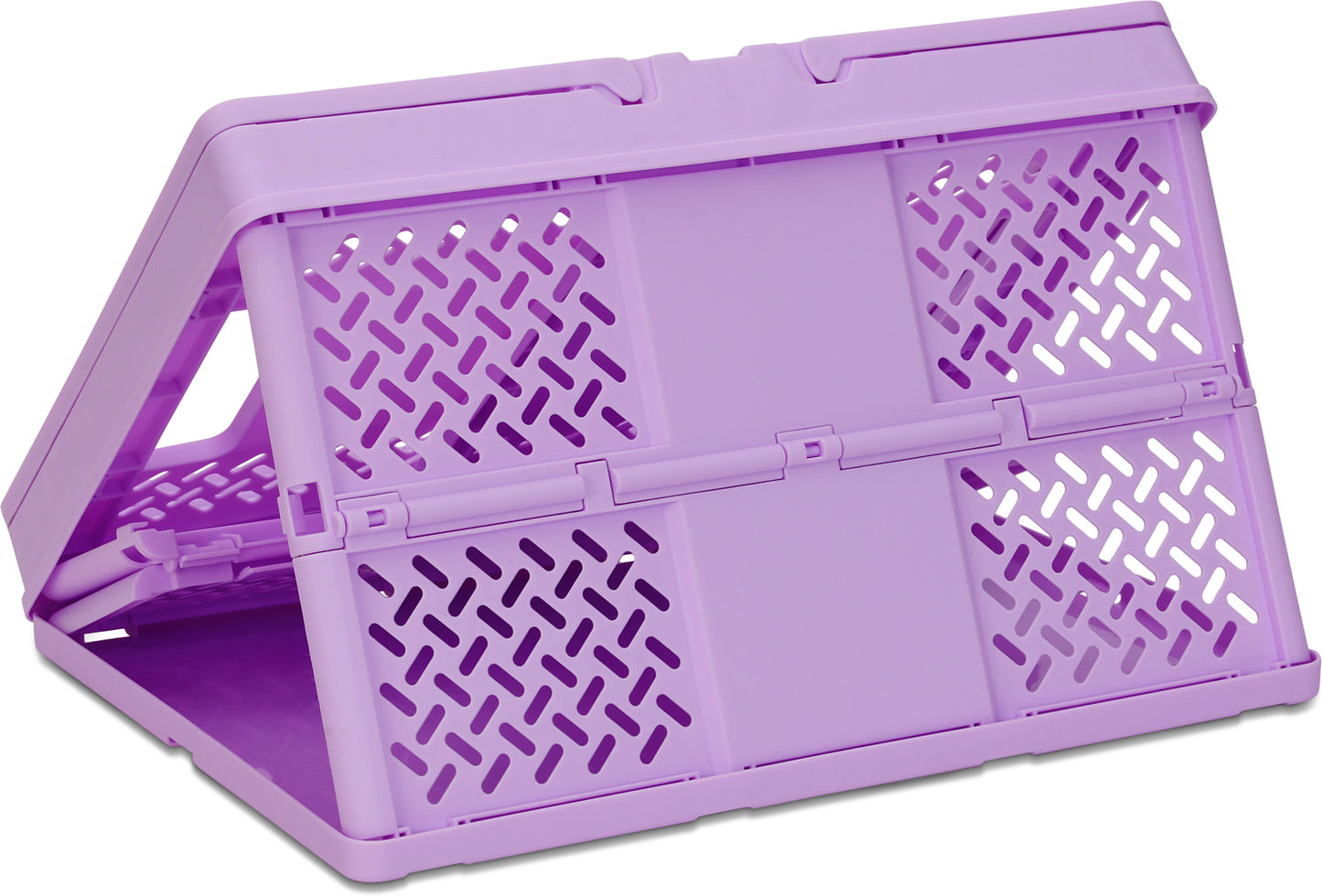 Purple Foldable Storage Crate Large