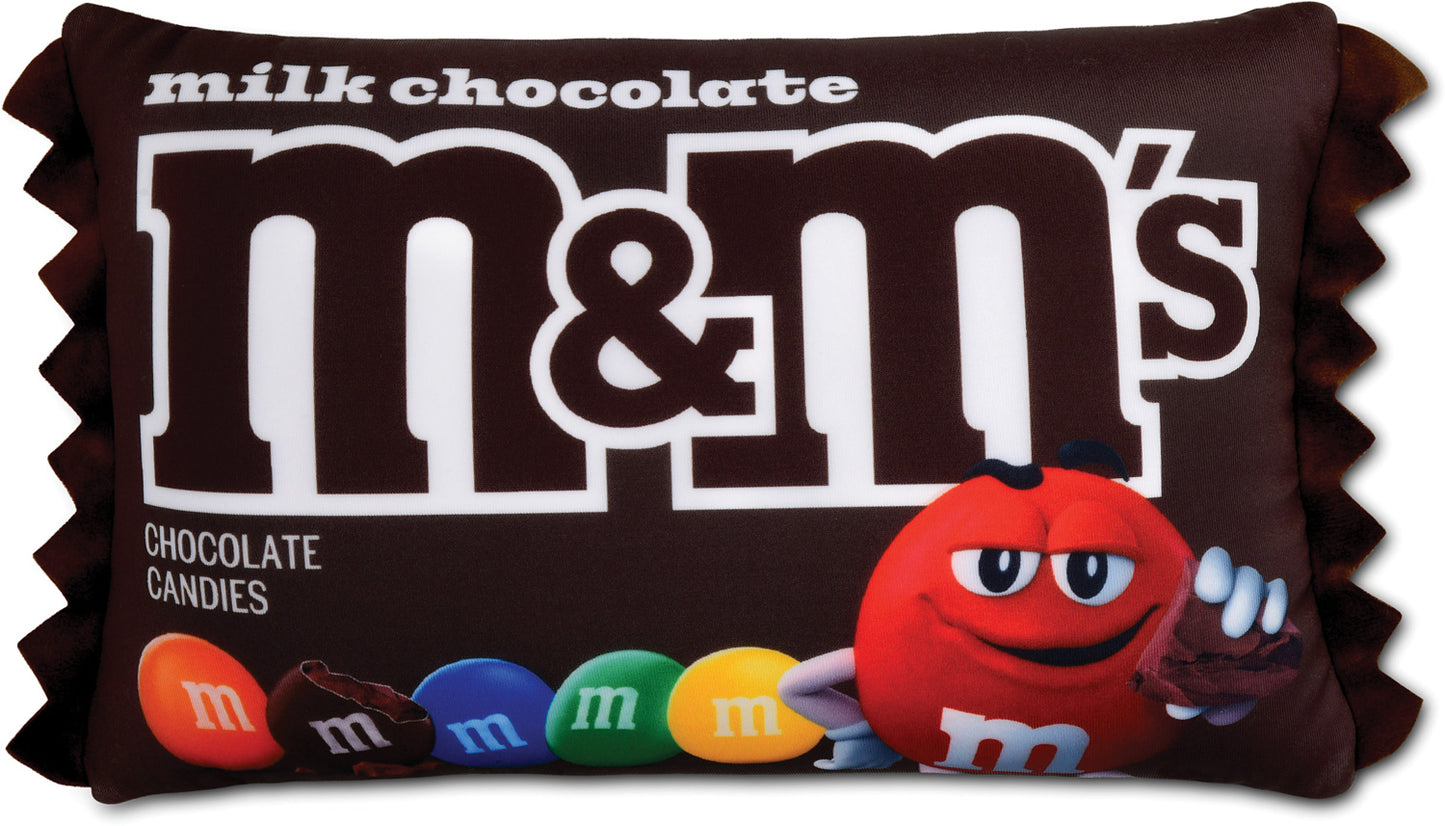 Milk Chocolate M&M's Candy Microbead Plush