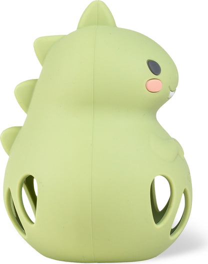 Silicone Rattle - Dino