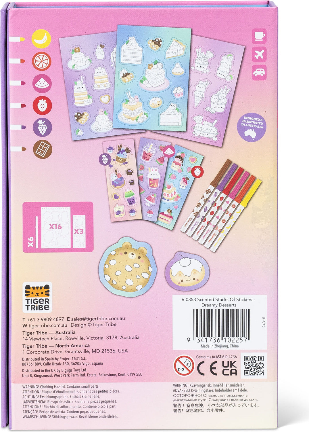 Scented Stacks Of Stickers - Dreamy Desserts